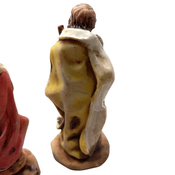 Hand-Painted Resin Nativity Set Of 4 Wise Men Figurines Christmas Vintage - Picture 10 of 11